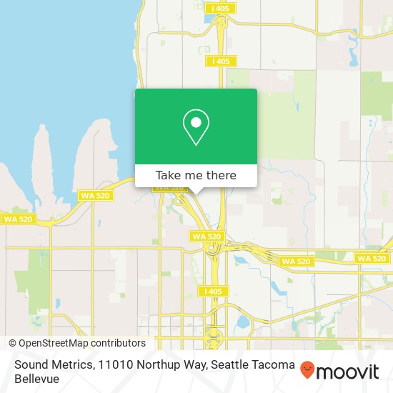 Sound Metrics, 11010 Northup Way map