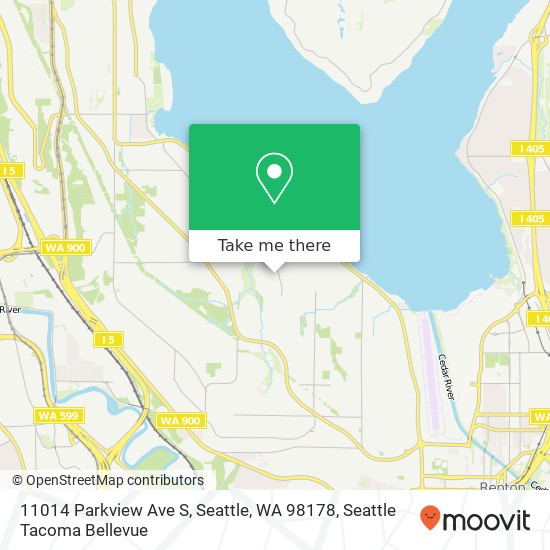 11014 Parkview Ave S, Seattle, WA 98178 map