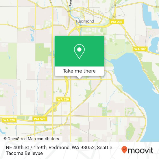 NE 40th St / 159th, Redmond, WA 98052 map