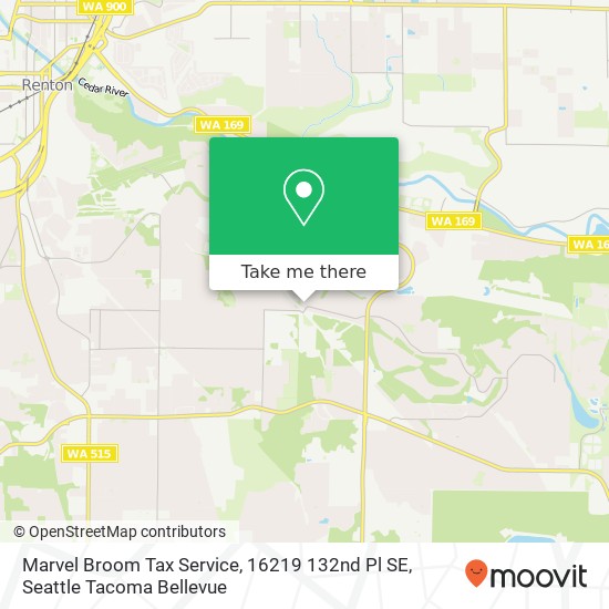 Marvel Broom Tax Service, 16219 132nd Pl SE map