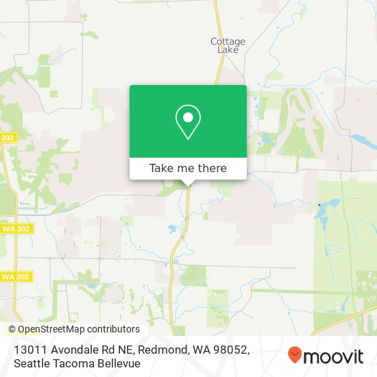 13011 Avondale Rd NE, Redmond, WA 98052 map