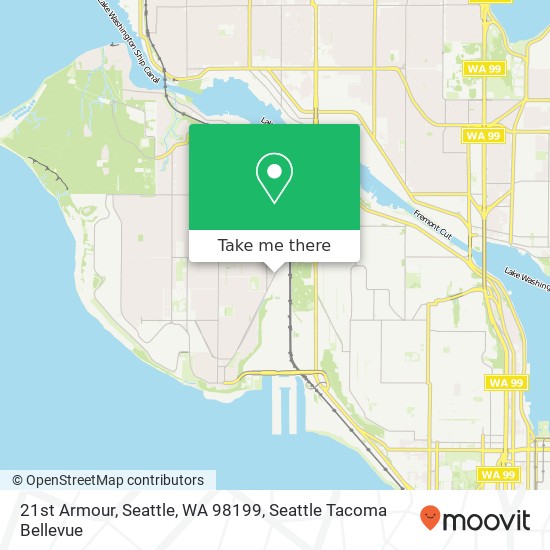 Mapa de 21st Armour, Seattle, WA 98199