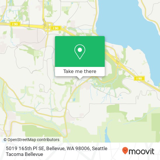5019 165th Pl SE, Bellevue, WA 98006 map
