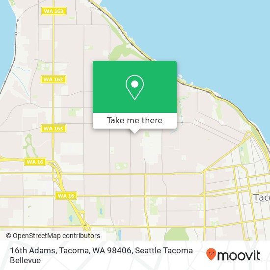 16th Adams, Tacoma, WA 98406 map