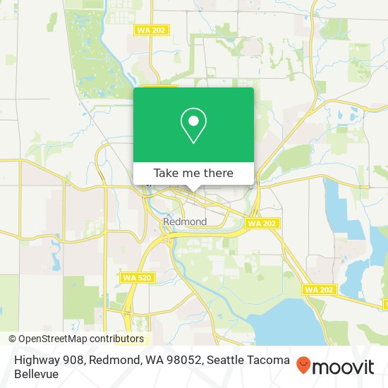 Mapa de Highway 908, Redmond, WA 98052