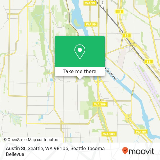 Austin St, Seattle, WA 98106 map