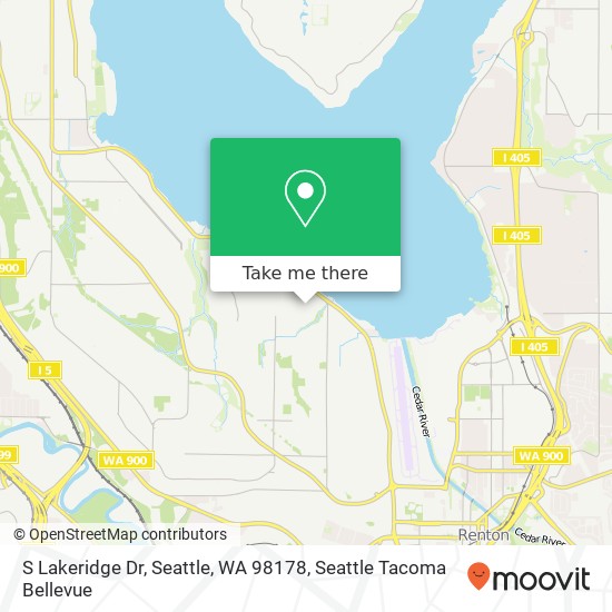 S Lakeridge Dr, Seattle, WA 98178 map