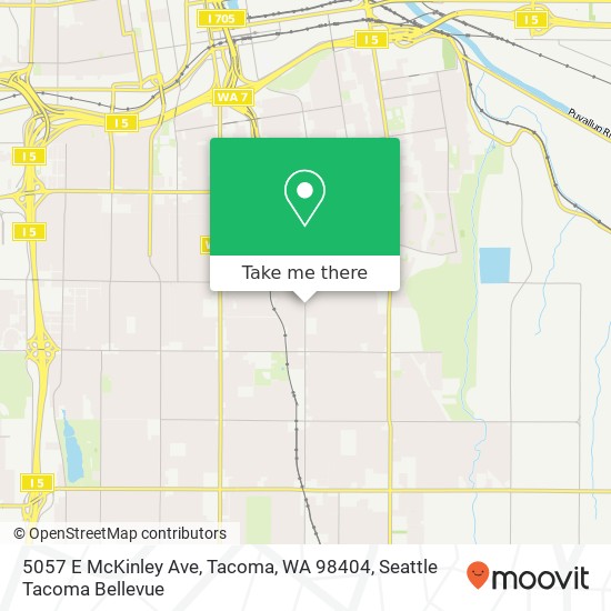 Mapa de 5057 E McKinley Ave, Tacoma, WA 98404