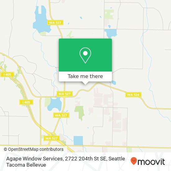 Mapa de Agape Window Services, 2722 204th St SE