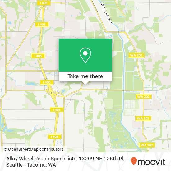 Alloy Wheel Repair Specialists, 13209 NE 126th Pl map