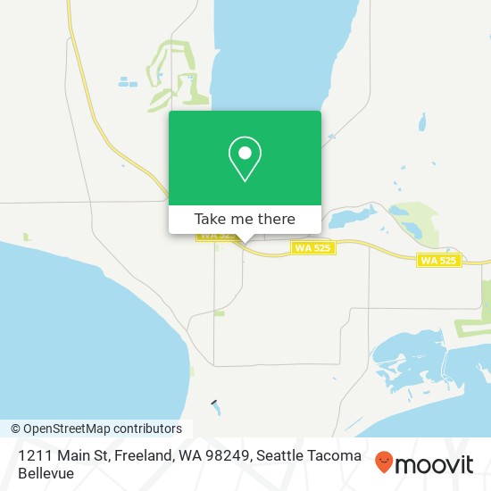 Mapa de 1211 Main St, Freeland, WA 98249