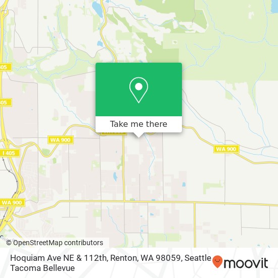 Mapa de Hoquiam Ave NE & 112th, Renton, WA 98059