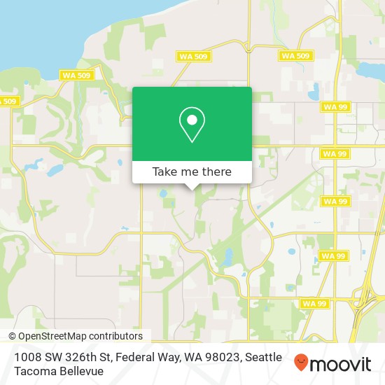 1008 SW 326th St, Federal Way, WA 98023 map