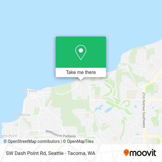 Mapa de SW Dash Point Rd