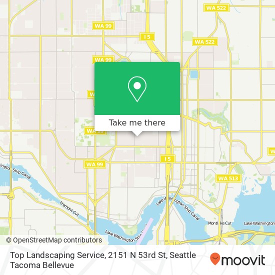 Mapa de Top Landscaping Service, 2151 N 53rd St