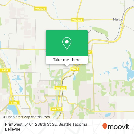 Mapa de Printwest, 6101 238th St SE