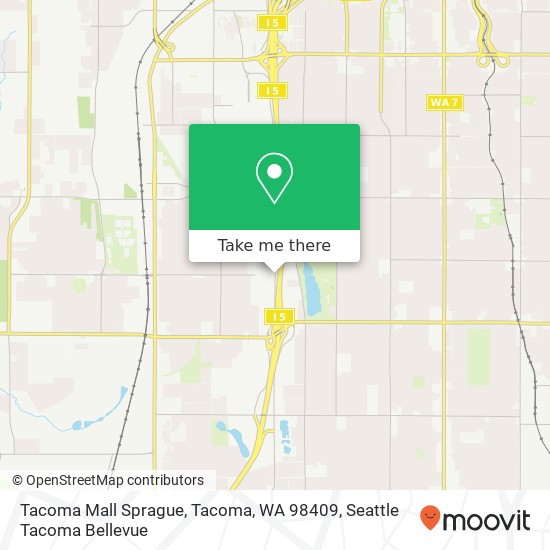 Tacoma Mall Sprague, Tacoma, WA 98409 map