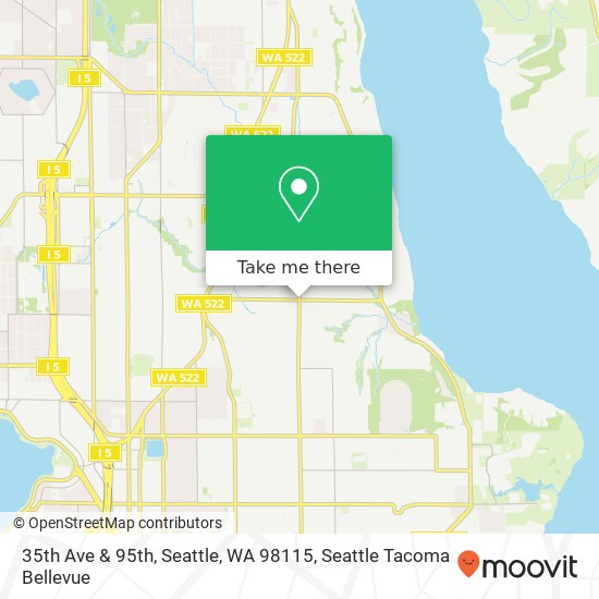 Mapa de 35th Ave & 95th, Seattle, WA 98115