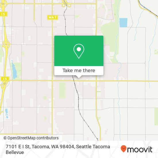 Mapa de 7101 E I St, Tacoma, WA 98404