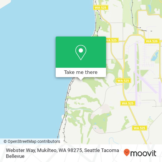 Mapa de Webster Way, Mukilteo, WA 98275