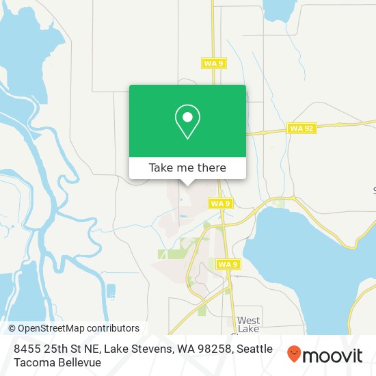 Mapa de 8455 25th St NE, Lake Stevens, WA 98258