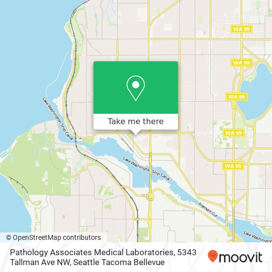 Pathology Associates Medical Laboratories, 5343 Tallman Ave NW map