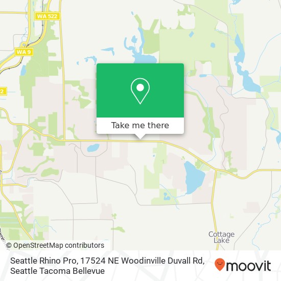 Mapa de Seattle Rhino Pro, 17524 NE Woodinville Duvall Rd