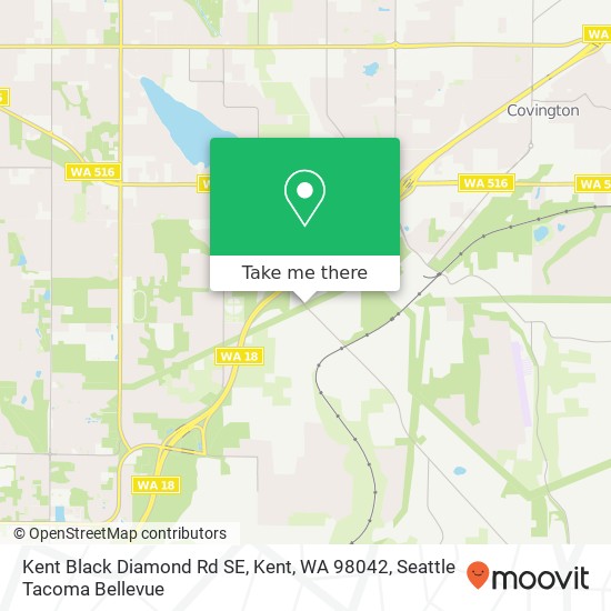 Mapa de Kent Black Diamond Rd SE, Kent, WA 98042