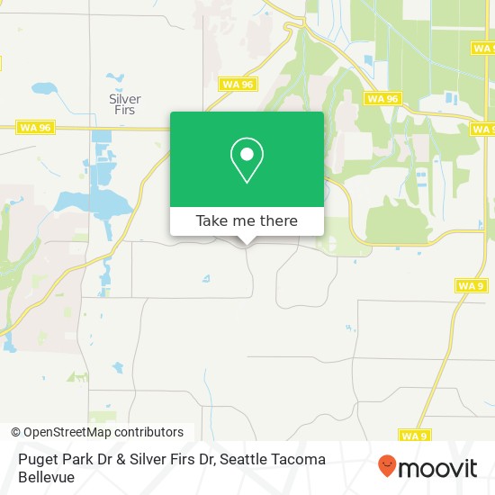 Puget Park Dr & Silver Firs Dr map