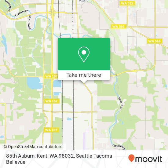 Mapa de 85th Auburn, Kent, WA 98032