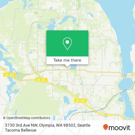 Mapa de 3730 3rd Ave NW, Olympia, WA 98502