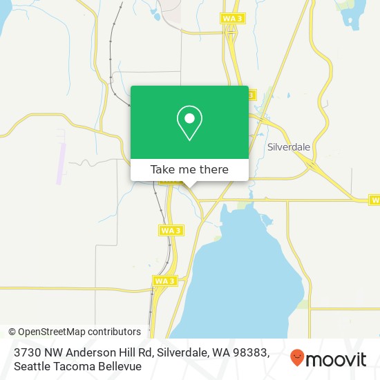 Mapa de 3730 NW Anderson Hill Rd, Silverdale, WA 98383