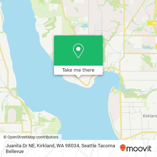 Mapa de Juanita Dr NE, Kirkland, WA 98034