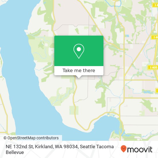 Mapa de NE 132nd St, Kirkland, WA 98034