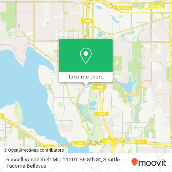Mapa de Russell Vandenbelt MD, 11201 SE 8th St