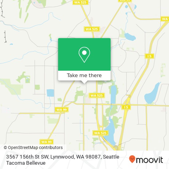 Mapa de 3567 156th St SW, Lynnwood, WA 98087