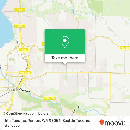 Mapa de 6th Tacoma, Renton, WA 98056