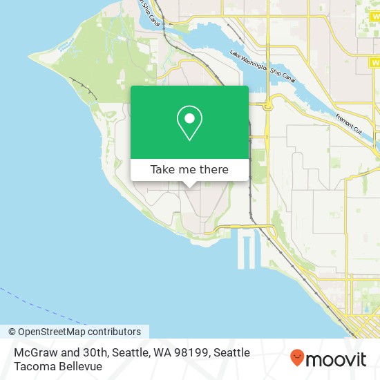 Mapa de McGraw and 30th, Seattle, WA 98199