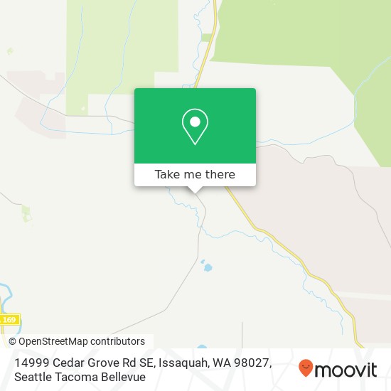 Mapa de 14999 Cedar Grove Rd SE, Issaquah, WA 98027