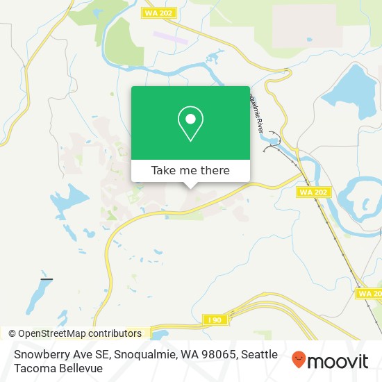 Mapa de Snowberry Ave SE, Snoqualmie, WA 98065