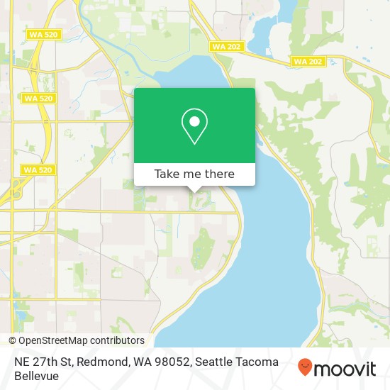 Mapa de NE 27th St, Redmond, WA 98052