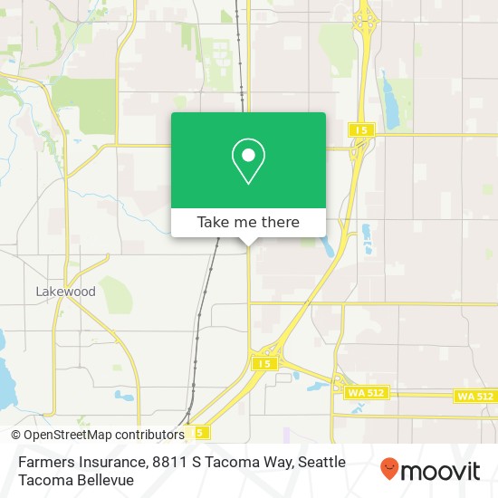 Farmers Insurance, 8811 S Tacoma Way map