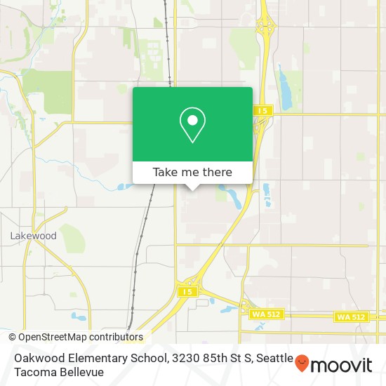 Mapa de Oakwood Elementary School, 3230 85th St S