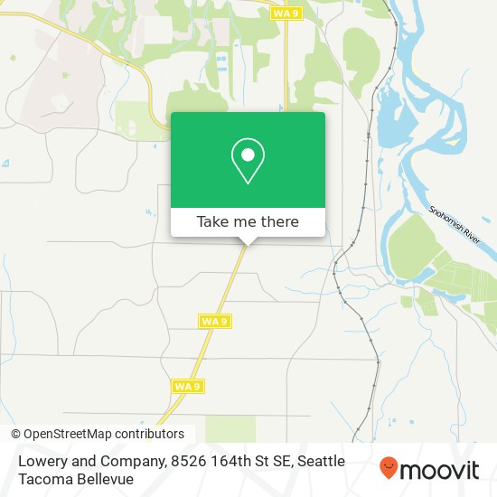 Mapa de Lowery and Company, 8526 164th St SE