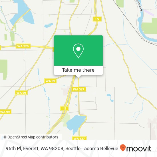 Mapa de 96th Pl, Everett, WA 98208