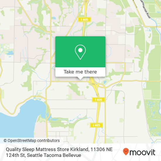 Mapa de Quality Sleep Mattress Store Kirkland, 11306 NE 124th St