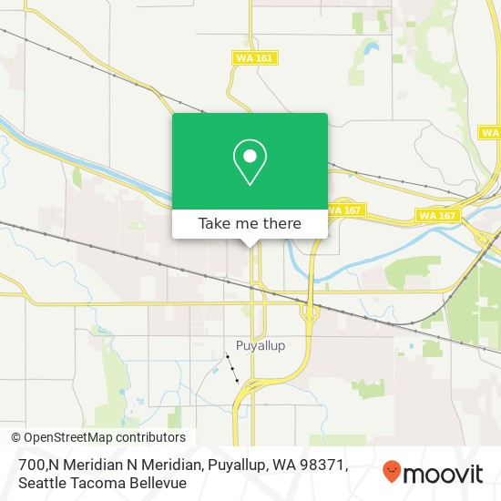 Mapa de 700,N Meridian N Meridian, Puyallup, WA 98371