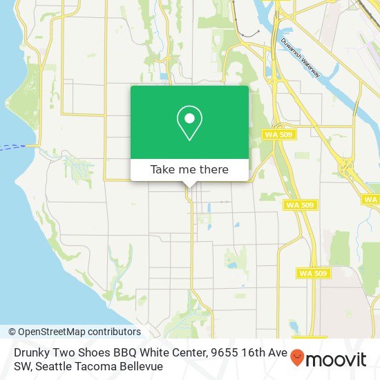 Drunky Two Shoes BBQ White Center, 9655 16th Ave SW map