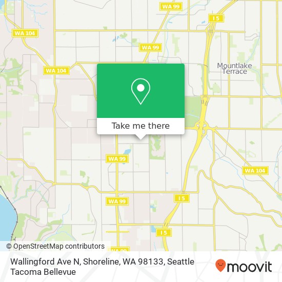 Wallingford Ave N, Shoreline, WA 98133 map