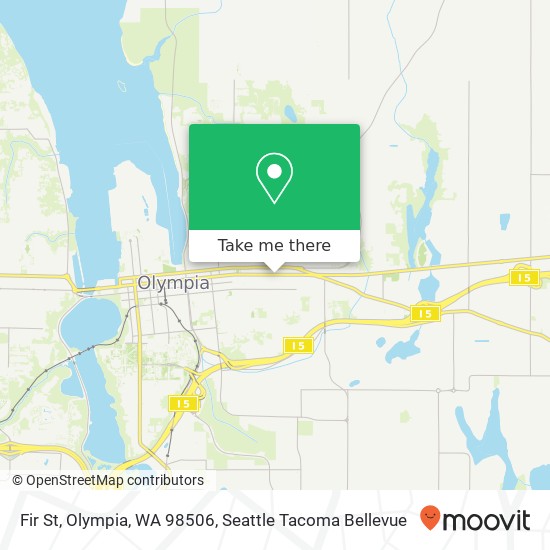 Mapa de Fir St, Olympia, WA 98506